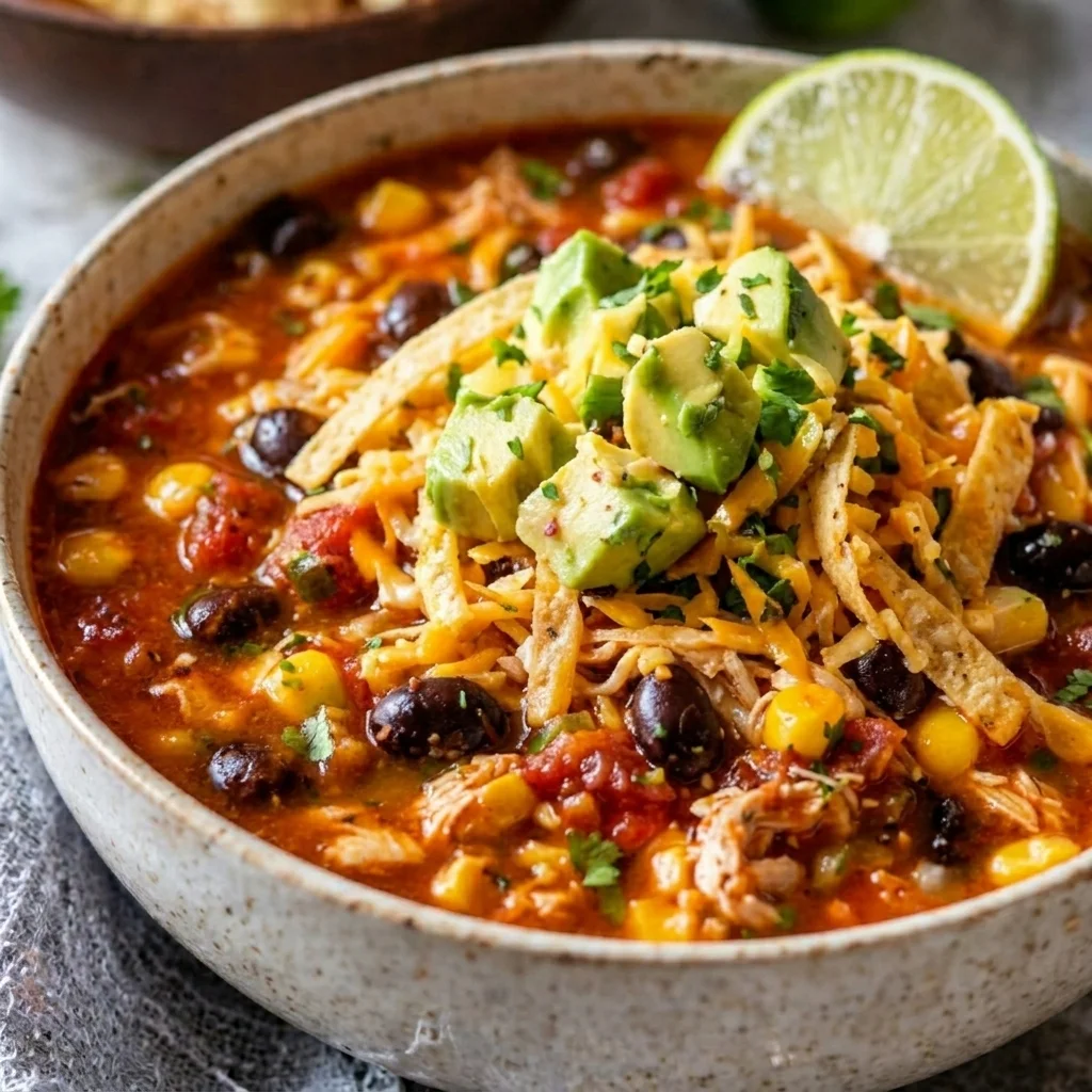 Easy Chicken Taco Soup Recipe (Ready in 30 Minutes!)