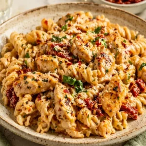 marry me chicken pasta with creamy sauce and tender chicken, easy comforting dinner