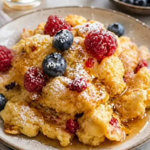 scrambled pancakes with soft fluffy texture and golden edges, quick easy breakfast recipe