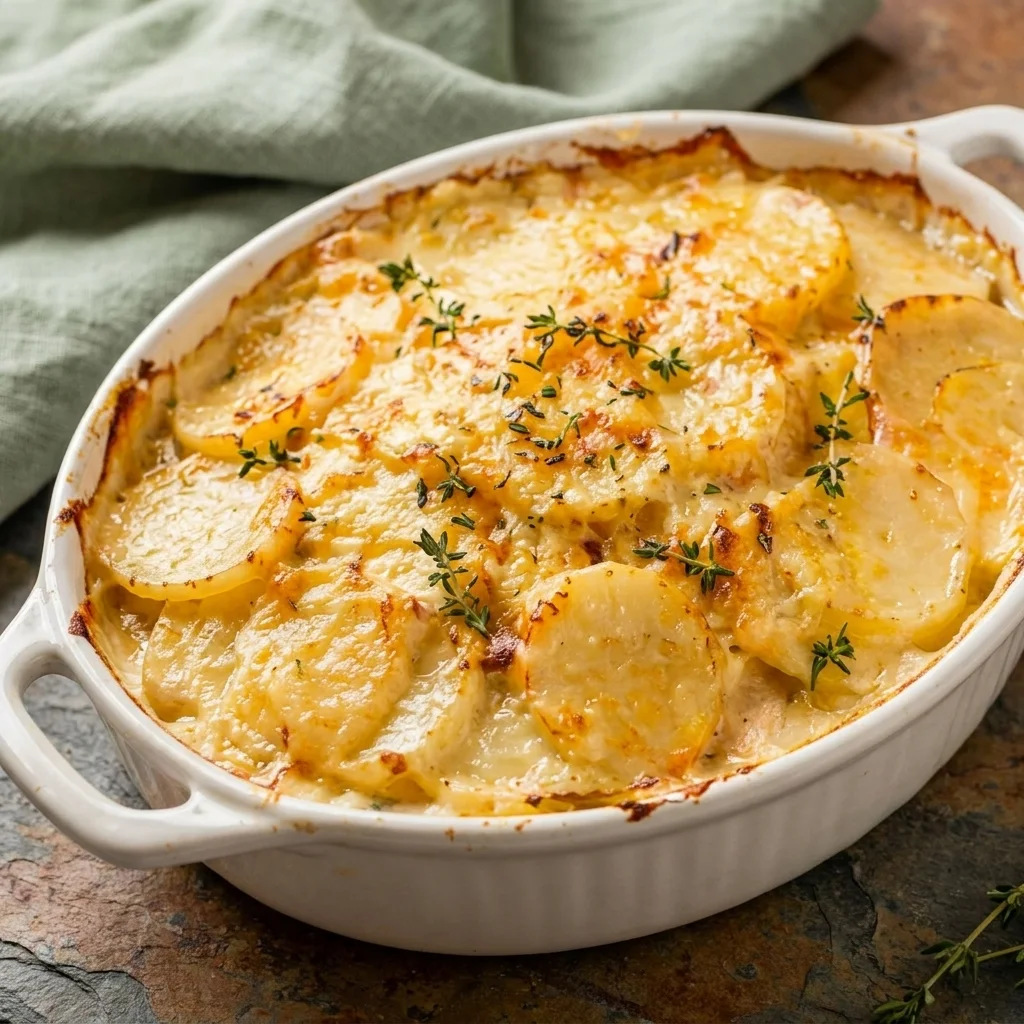 Easy & Creamy Scalloped Potatoes Recipe (Feeds 10 People!)