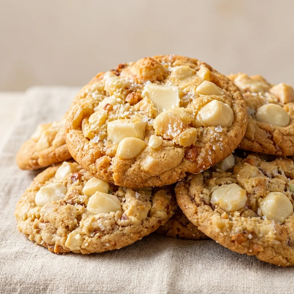 Soft & Easy White Chocolate Macadamia Nut Cookies (15 Min Prep!)