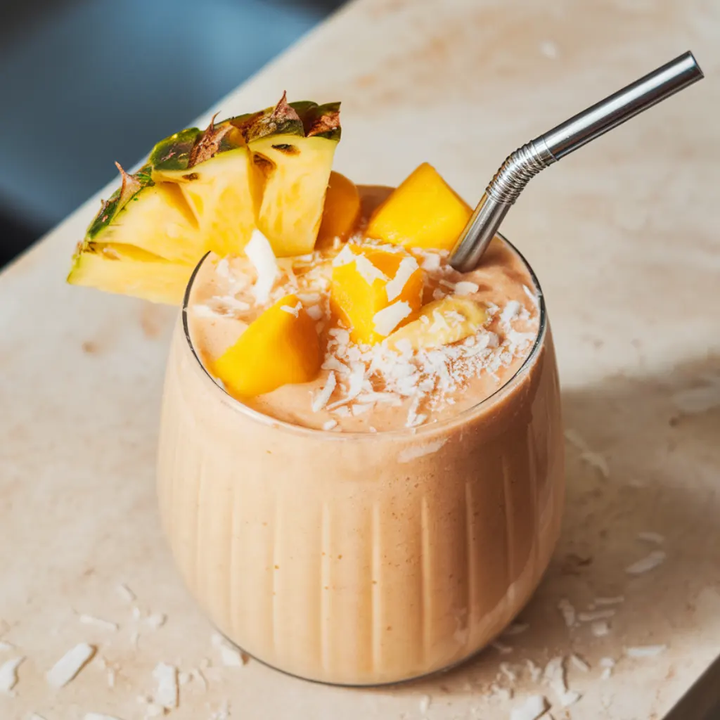 Easy Bahama Mama Tropical Smoothie – 6 Ingredients, Pure Bliss