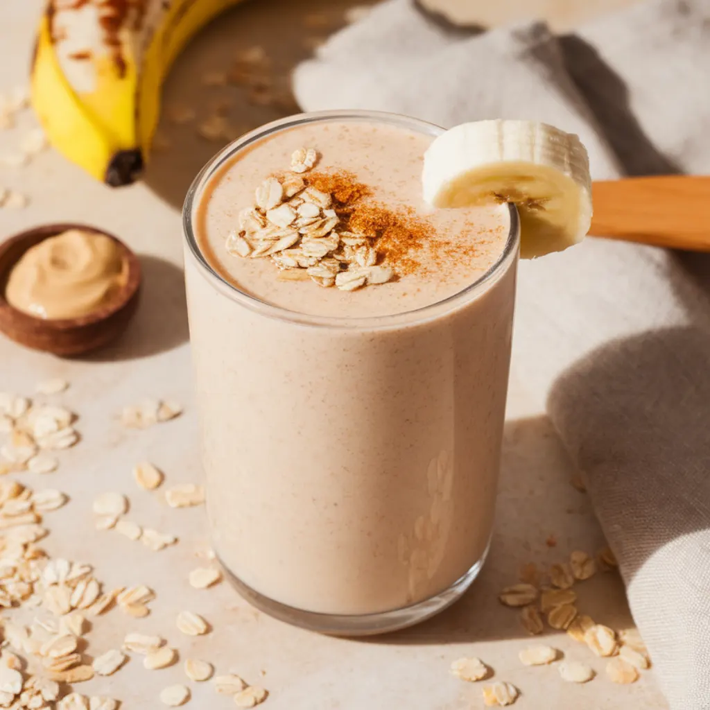 Oats Banana Smoothie for Weight Loss: 285 Calories, 4+ Hours Full