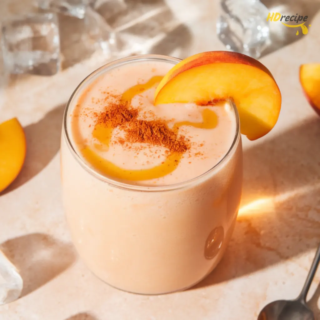 Easy & Creamy Peach Smoothie Recipe (5 Min + No Added Sugar)