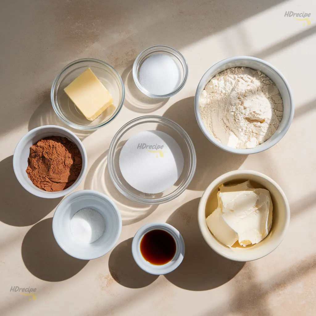 brownie-cheesecake-ingredients Brownie and cheesecake ingredients