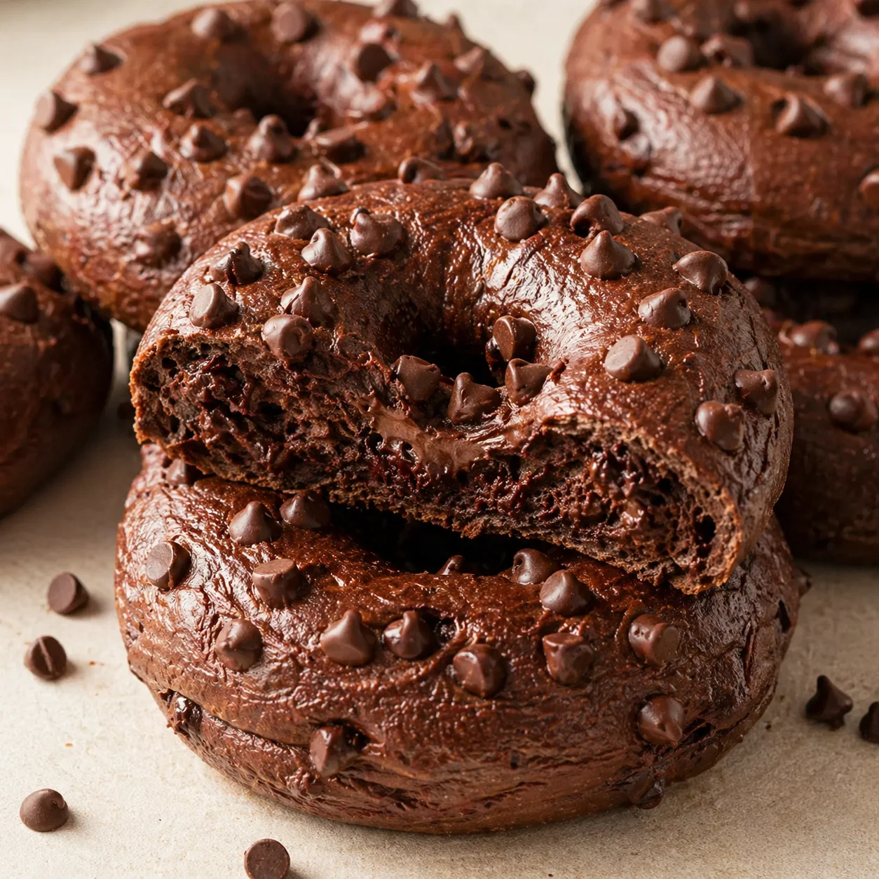 Double Chocolate Chip Bagel Recipe (Better Than Store-Bought!)