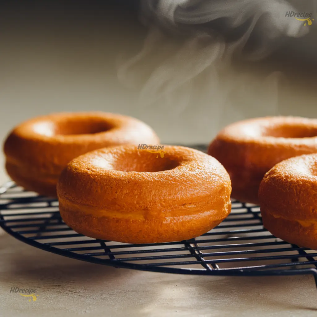 fresh-baked-pumpkin-donuts-cooling-rack Fresh gluten-free pumpkin donuts cooling on rack.