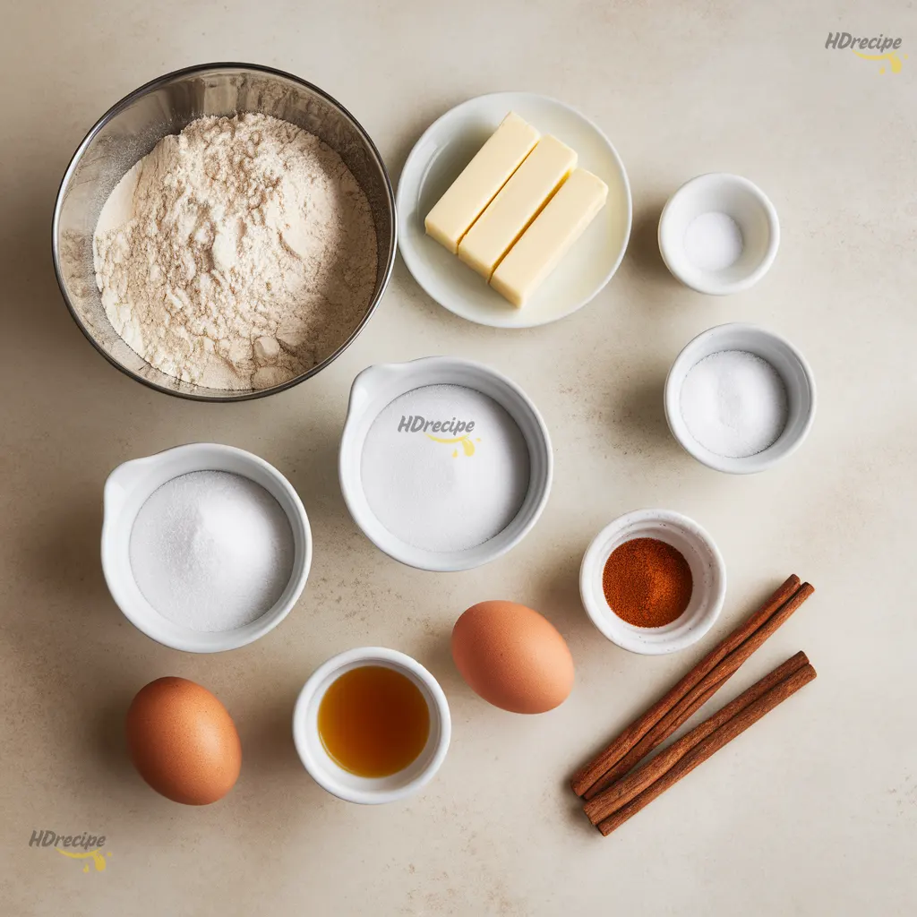 plate-of-apple-cinnamon-snickerdoodles Ingredients for apple cinnamon snickerdoodles.