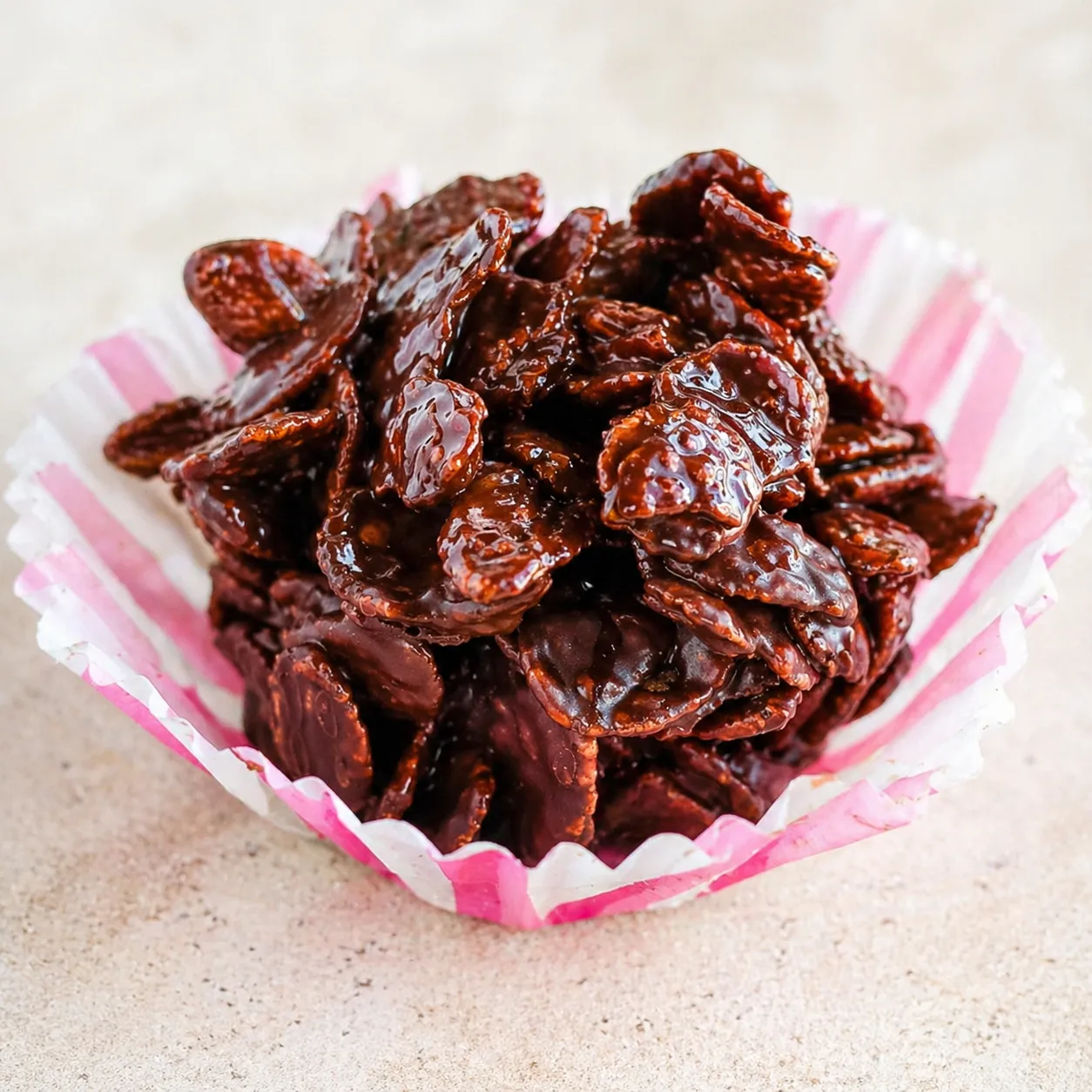 Easy Vegan Chocolate Cornflake Cakes in 15 Minutes