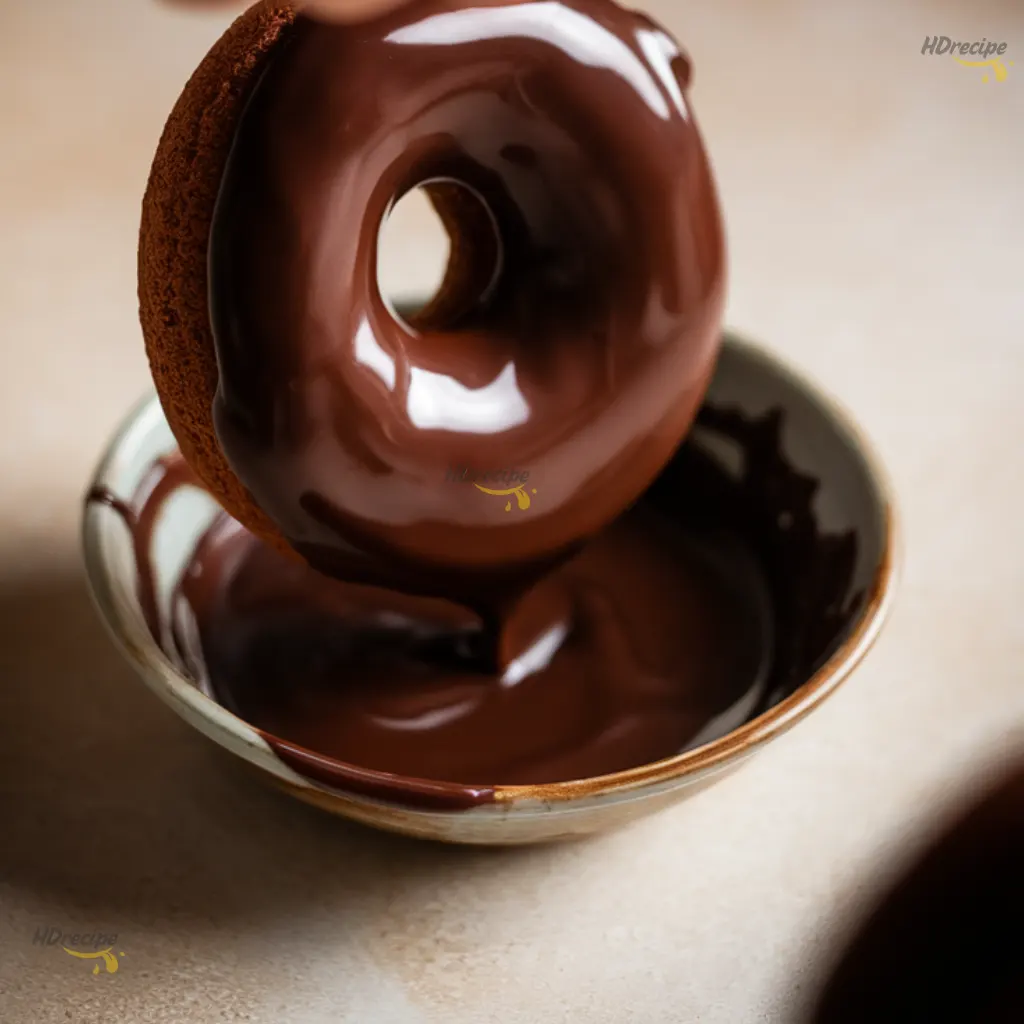 dipping-chocolate-donuts-into-glossy-glaze