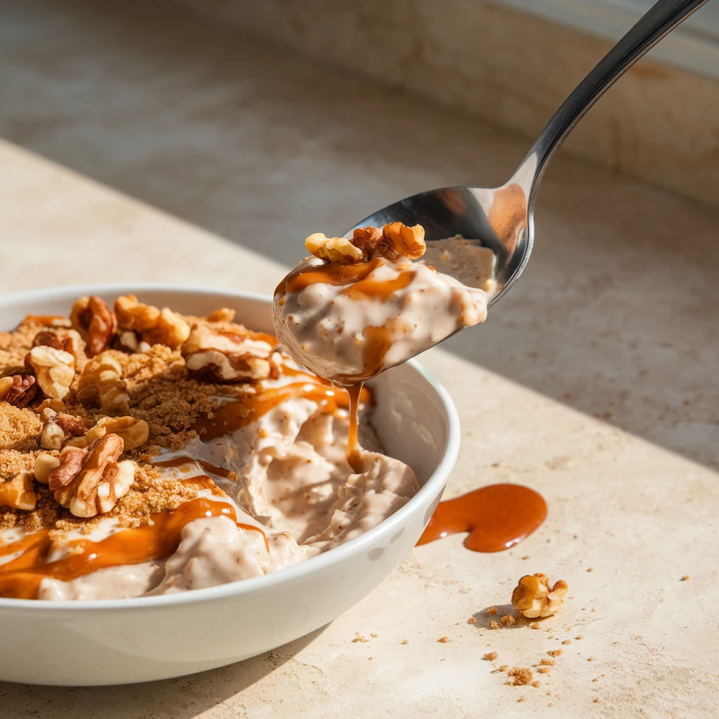 maple-brown-sugar-overnight-oats-walnuts maple brown sugar overnight oats with walnuts